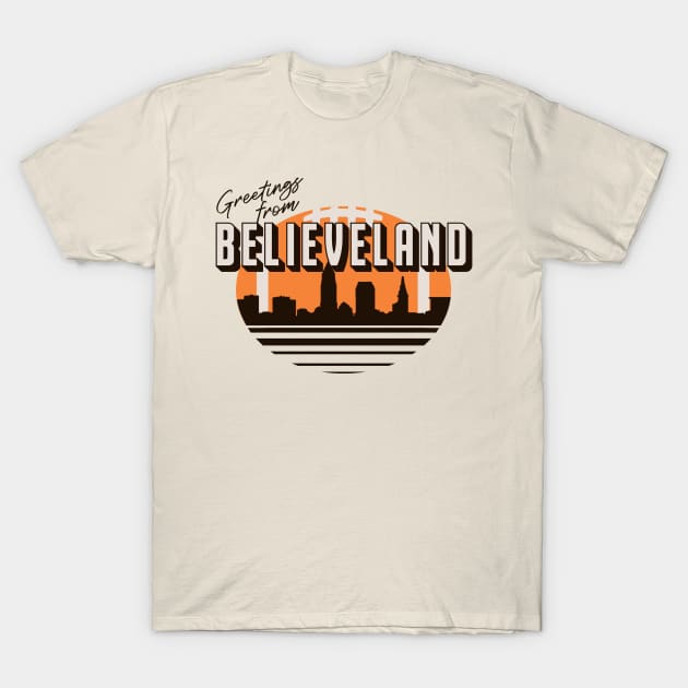 Greetings From Believeland T-Shirt by InkStreet Tees